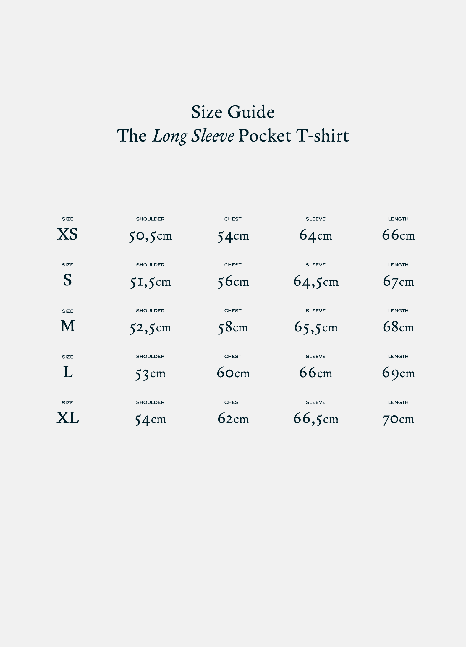 Long sleeve Pocket T-shirt