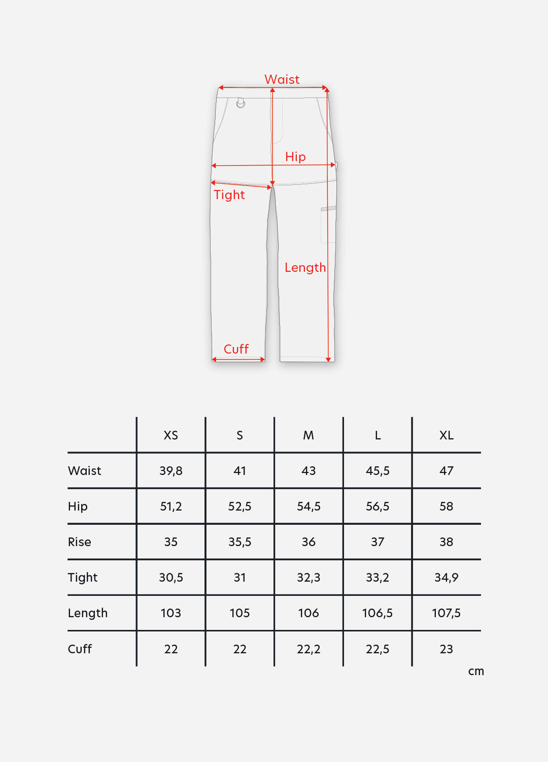 The Straight Pants in heavy cotton